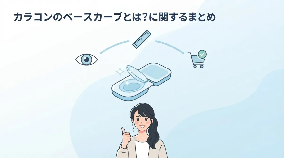 カラコンのベースカーブとは？に関するまとめ