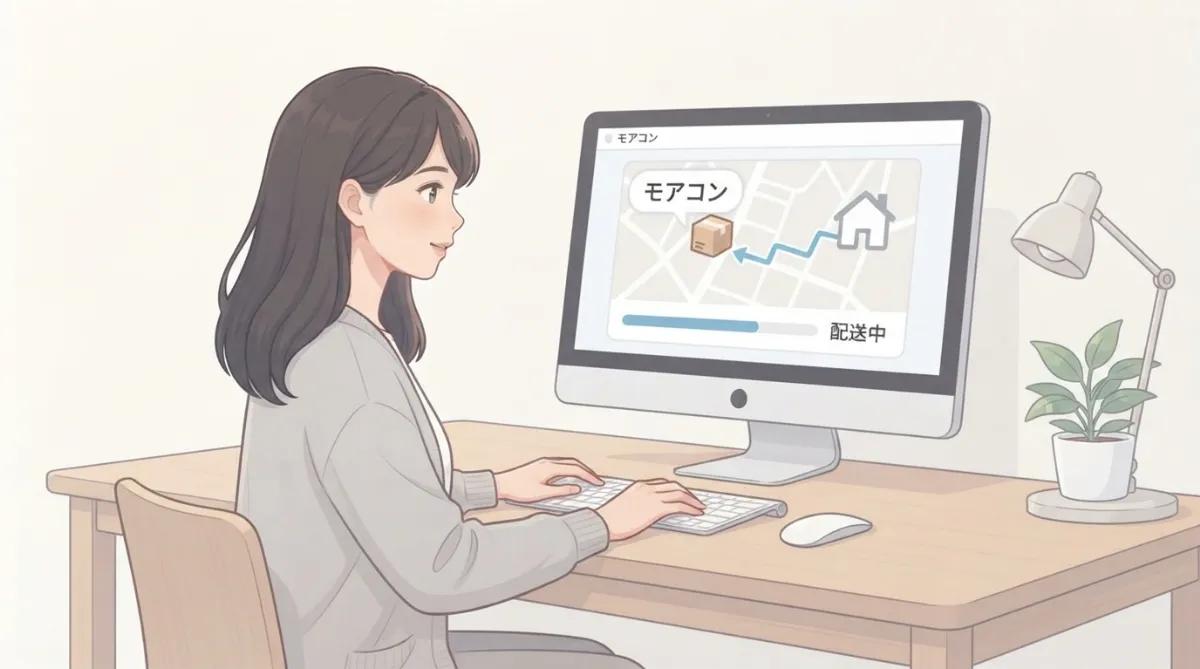 モアコンがどのくらいで届くか確認する方法