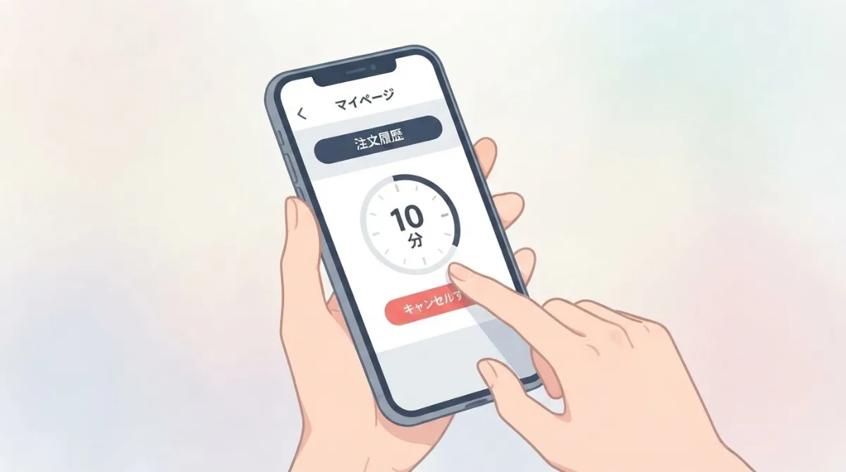 モアコンのキャンセルは10分以内が基本