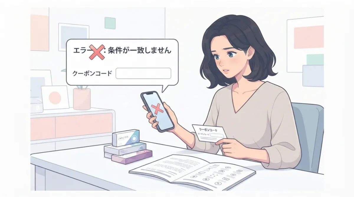 モアコンのクーポンが使えない・エラーになる原因