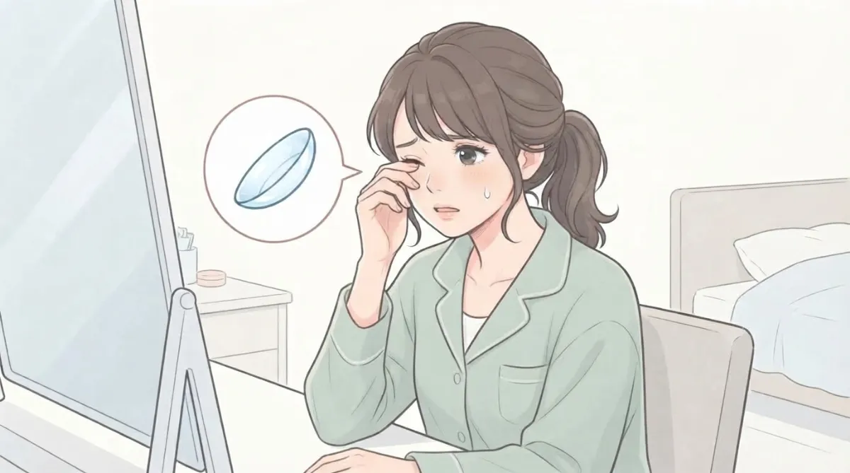 カラコンをつけたまま寝たときの正しい対処法